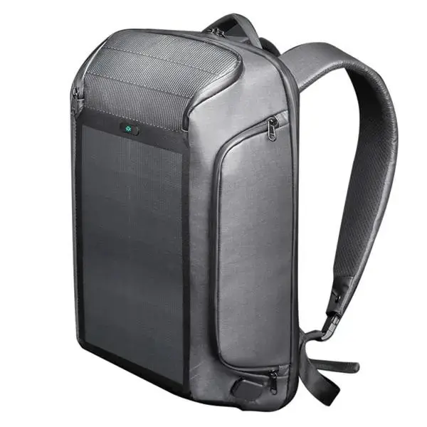 Kingsons Backpack with Solar Panel 9W czarny|black302601
