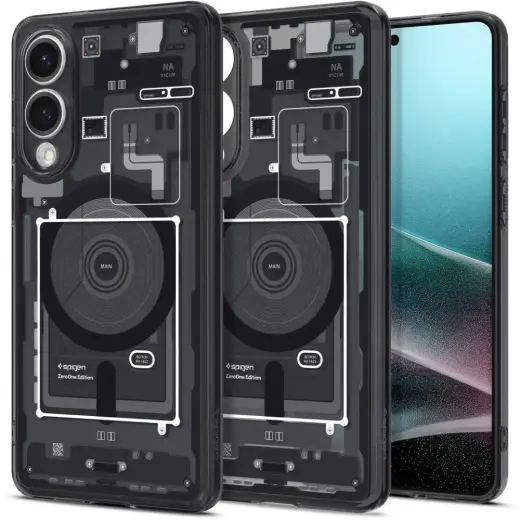 Spigen Ultra Hybrid Mag Case with MagSafe for Samsung Galaxy S25 Edge with Print - Black
