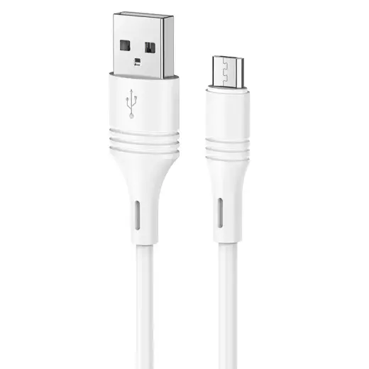 Borofone BX43 CoolJoy data transfer and charging cable | USB-A to Micro USB | 12W | 1m | white