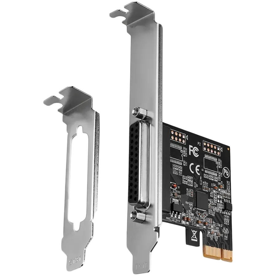 Axagon PCI-Express card with one parallel port. Low profile.