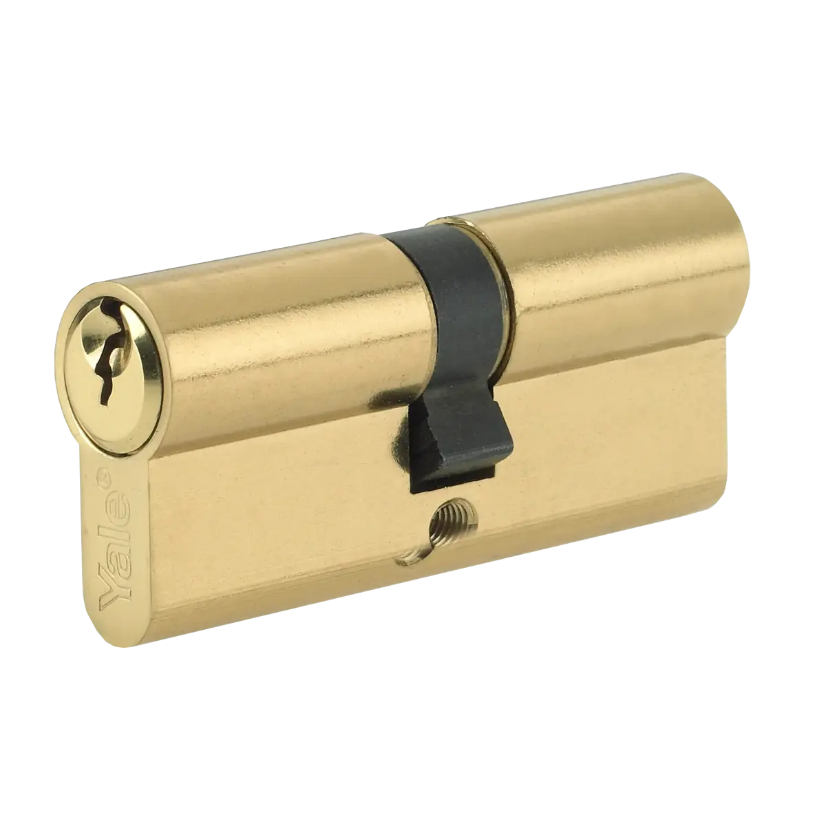 Lock cylinder 30x30 with 5 keys, gold-plated