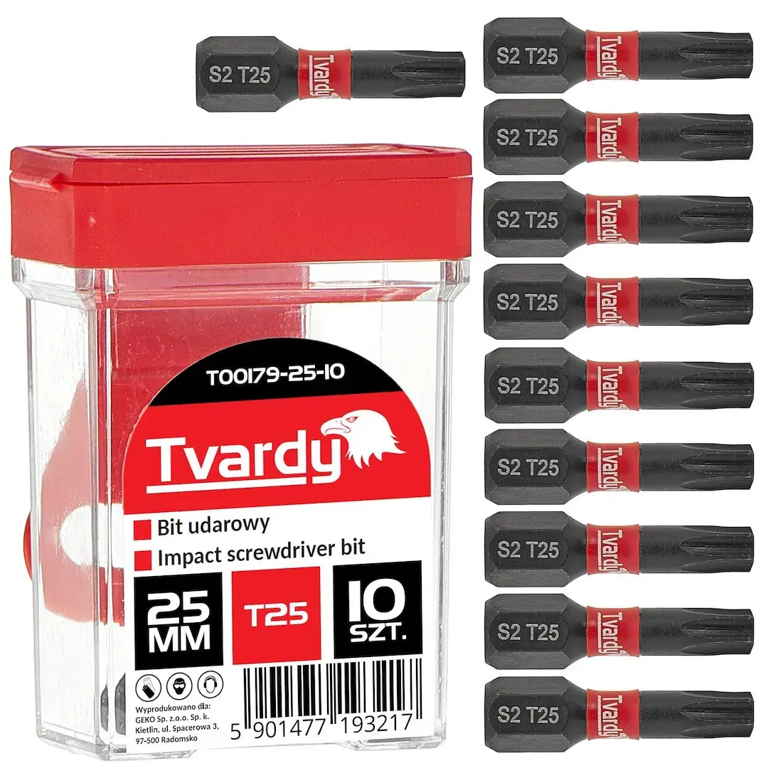 Triecienurbja uzgalis T25 25mm S2 – kaste