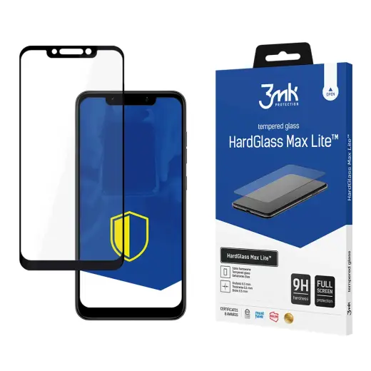 Xiaomi Pocophone F1 Black - 3mk HardGlass Max Lite™ screen protector