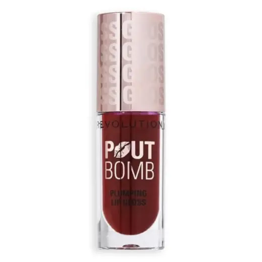 Makeup Revolution, Plump & Shine, Plumping, Lip Gloss, Jelly Berry Mauve, 4.6 ml