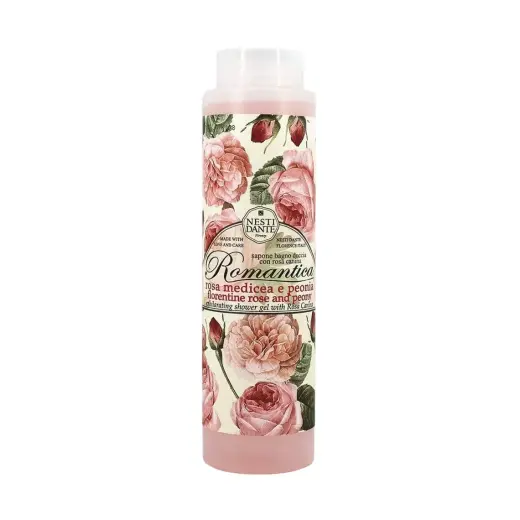 Nesti Dante, Romantica, Rose & Peony, Cleansing & Softening, Shower Gel, All Skin Types, 300 ml