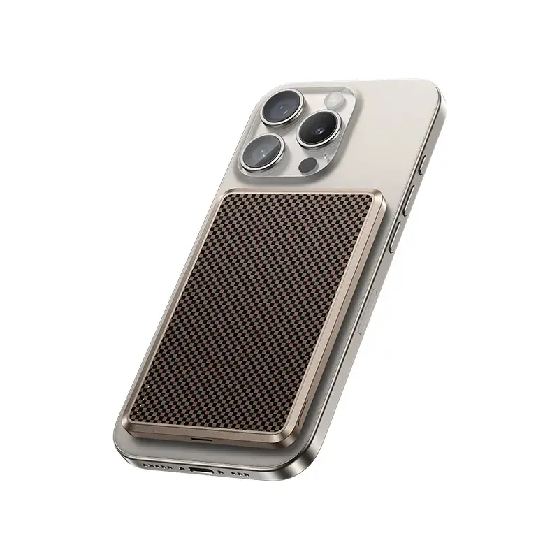 Benks MP15 ArmorGo ārējais akumulators (powerbank) | 5 000 mAh | USB-C, MagSafe, Wireless | zelta krāsā