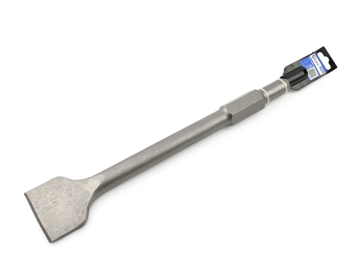 Plakanais kalts 75x400mm ar sešstūra kātu
