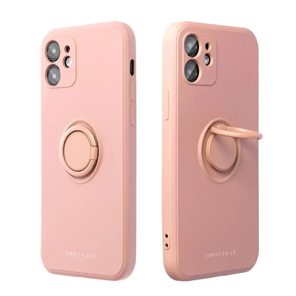 ROAR AMBER maciņš ar statīvu telefonam iPhone 17 rozā