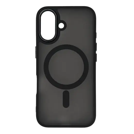 Magnetic Collection telefono dėklas su MagSafe palaikymu iPhone 16 juodas