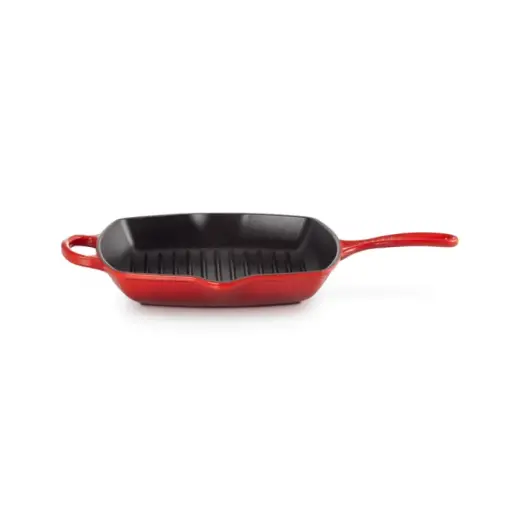 Le Creuset Čuguna grillpanna kvadrātveida 26x26cm sarkana