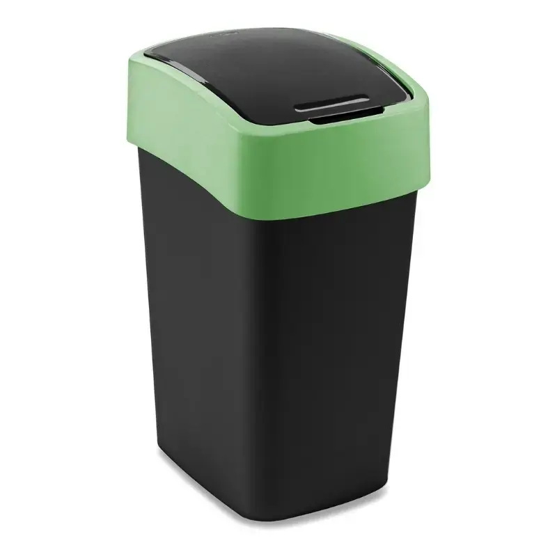 Atkritumu spainis Flip Bin 25L melns/zaļš