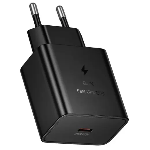 HOCO N77 tīkla lādētājs | 45W | PD, QC | USB-C | melns