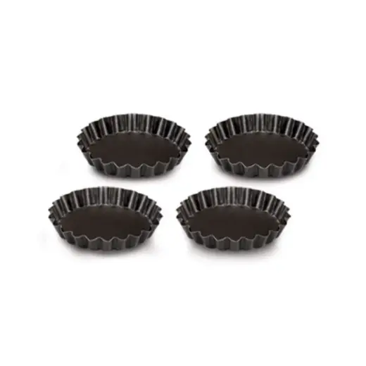 Tartlet mould set 4 pcs. Gardenia Ø 12 x 1,9 cm