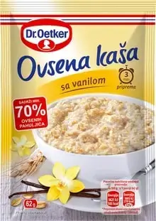 DR. OETKER auzu pārslu putra ar vaniļu 62g