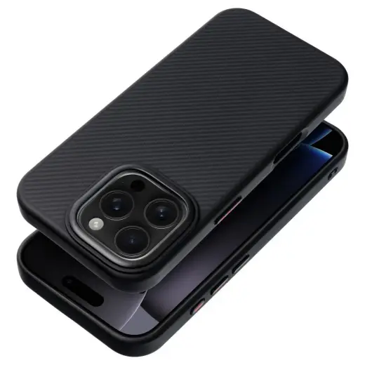 Carbon Elite Mag telefono dėklas su MagSafe palaikymu iPhone 16e juodas