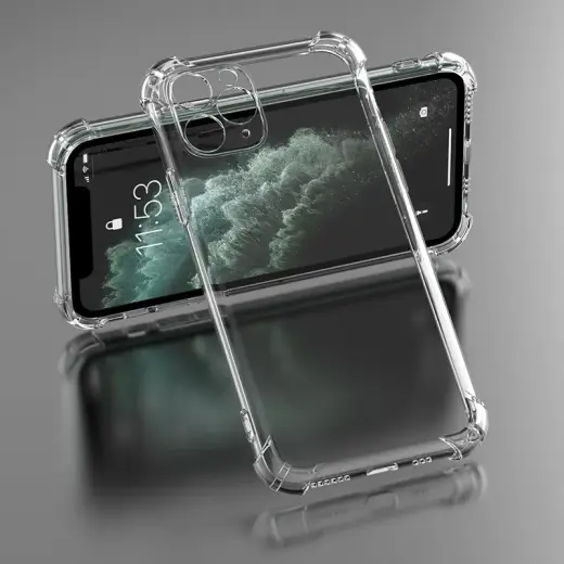 Anti Shock 1,5 mm telefoni ümbris iPhone 17 Pro | iPhone 18 Pro läbipaistev