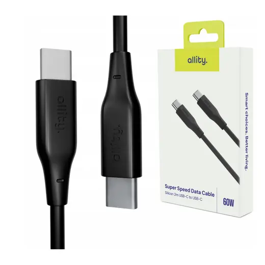 Allity cable AUC-02 USB-C - USB-C 2.0 m 60W black