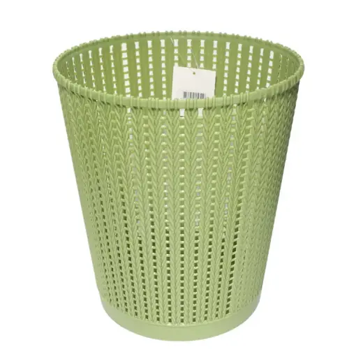 Papīrgrozs plastmasas 10L Ruuby, zaļš