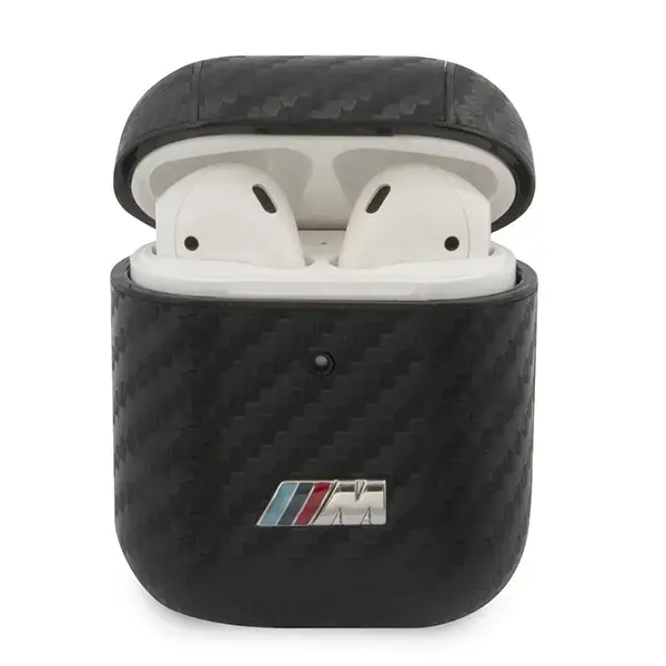 BMW BMA2CMPUCA AirPods 1|2 cover czarny|black PU Carbon M Collection