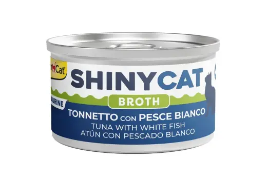 Konservēta barība kaķiem  - Gimborn SHINYCAT TUNA WITH WHITE FISH 70g