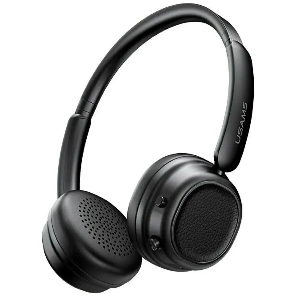 USAMS SR01 Bluetooth 5.3 ANC over-ear headphones black
