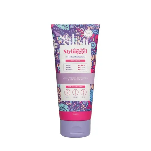 Steilish, Max Hold, Hair Styling Gel, Curly Definition & Anti-Frizz, Strong, 200 ml