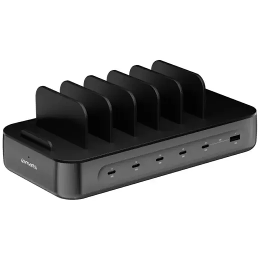4smarts Team reisilaadija | 100W | USB-C, USB-A | kaablikomplektiga komplektis | must