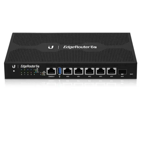Ubiquiti EdgeRouter 6P wired router Gigabit Ethernet Black 817882020640