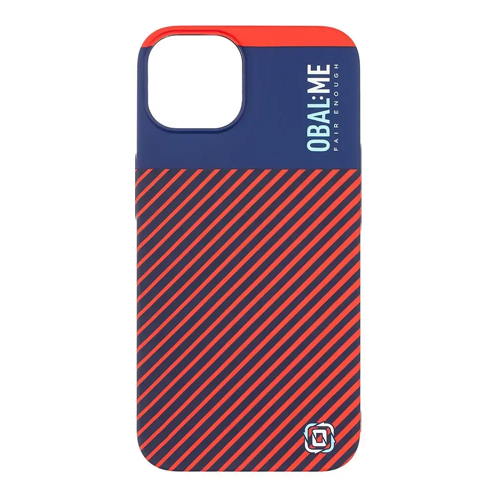 OBAL:ME Flossy Stripes Cover for Apple iPhone 13 Blue|Red