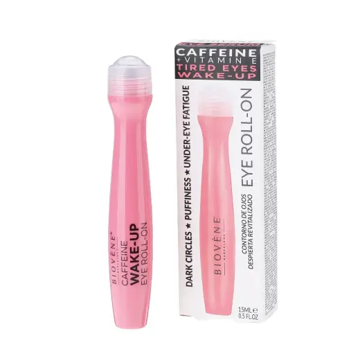 Biovene, Caffeine + Vitamin E Tired Eyes Wake-up, Hydrating, Eye Roll-On, 15 ml