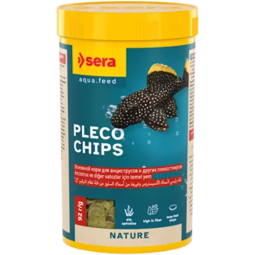 Barība plānu čipsu veidā samiem - Sera Pleco Chips 250 ml (92g)