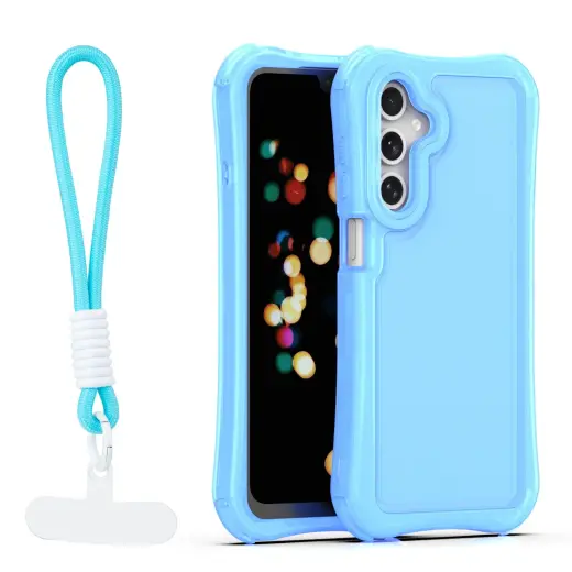 Safepop case with strap for Samsung Galaxy A16 4G / A16 5G blue