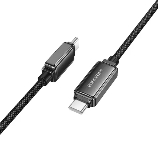 Borofone BU53 Meteor data transfer and charging cable | USB-C to USB-C | 60W | 1.2m | black