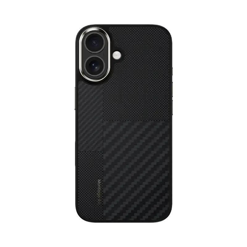 Benks Montage Magnetic Armor Pro Kevlar Case Metal Frame 600D+1500D (MA67) for Iphone 17 black (Camera Control Button)