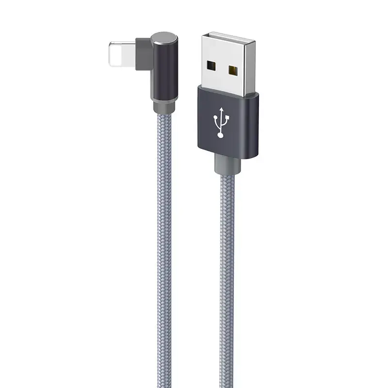 Borofone Cable BX26 Express - USB to Lightning - angled 2,4A 1 metre grey