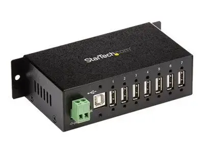 StarTech.com USB 2.0 Hub - 7 Port - Mountable Rugged Industrial - Self Powered USB Hub - hub - 7 ports