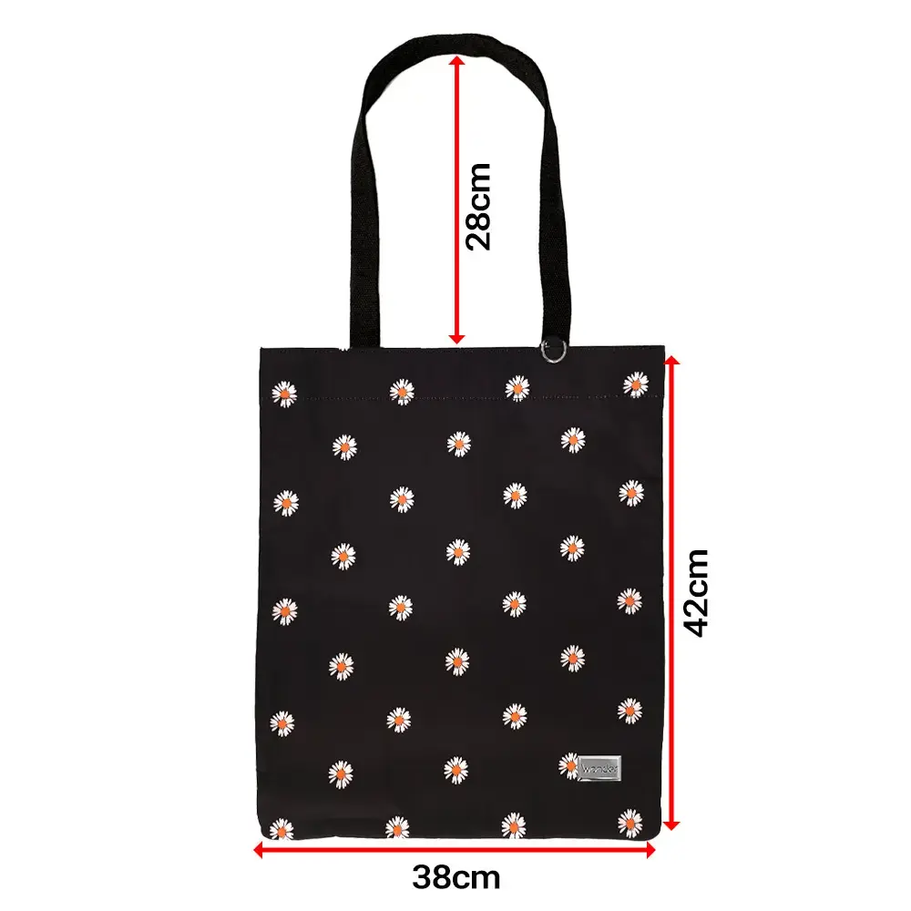 Shopping bag Wonder pattern 3 black