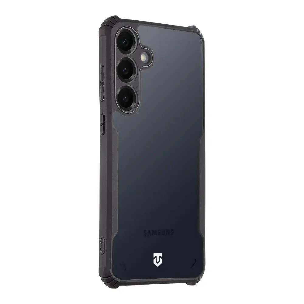 Tactical Quantum Stealth telefona maciņš priekš Samsung Galaxy S25+ caurspīdīgs | melns