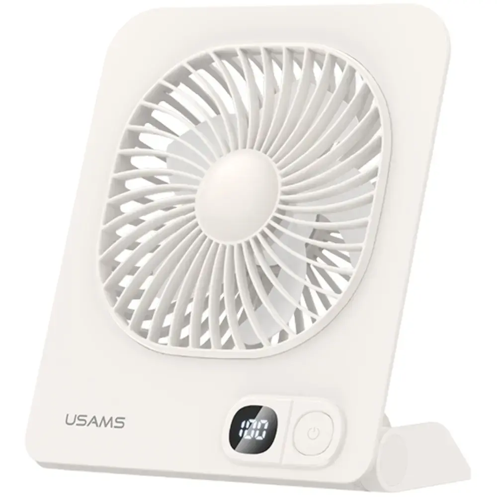 Lightweight Magnetic Desktop Fan USAMS   whtie