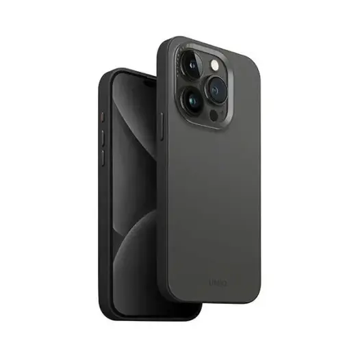 UNIQ etui Lyden DS iPhone 15 Pro Max 6.7" Magclick Charging szaro-czarny|charcoal grey-black