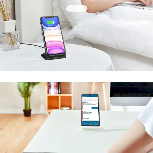 Choetech Set 2 x Qi Wireless Charger Stand 10W Stand Black White (T524-S)