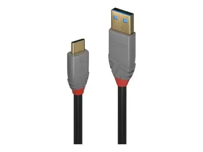 Lindy Anthra Line - USB-C cable - 24 pin USB-C to USB Type A - 1 m