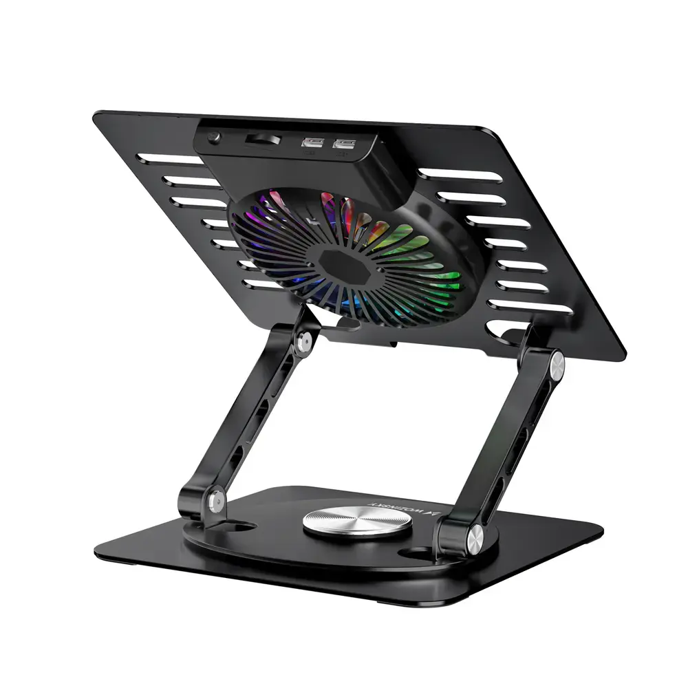 Wozinsky WDCX-X16-AS CoolBase RGB 360° Cooling Stand for Laptop and Tablet - Black