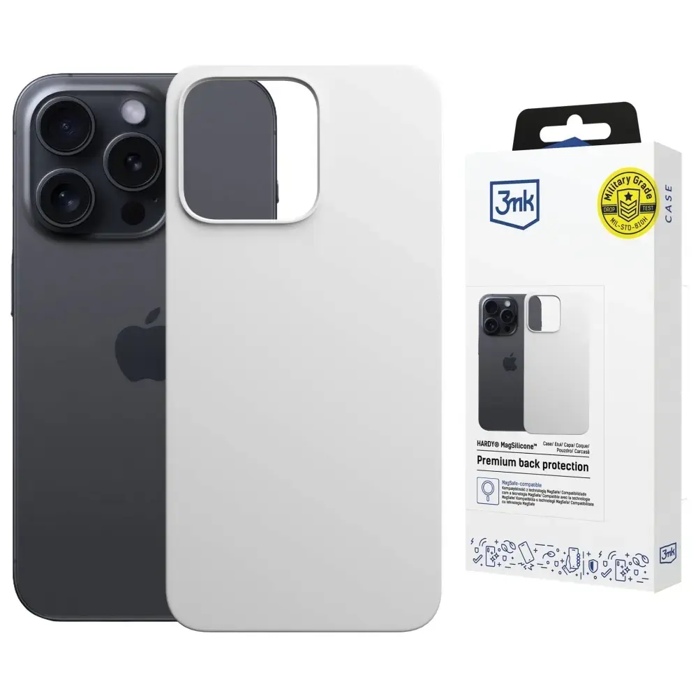 3MK Hardy MagSilicone Case for Apple iPhone 14 Pro White