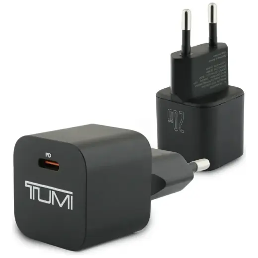 Tumi Smart Power tīkla lādētājs | 20W | USB-C | melns