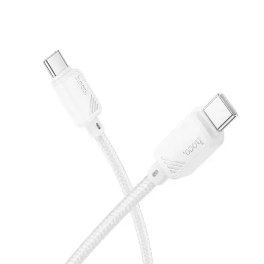 HOCO X113 провод для передачи данных и зарядки | USB-C на USB-C | PD, QC 3.0 | 60W | 1m | белый