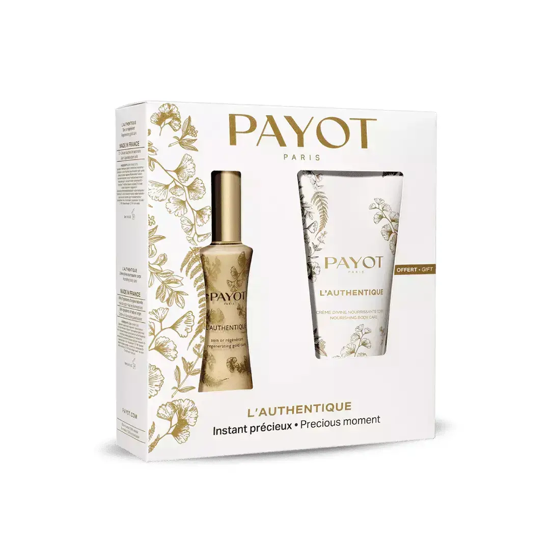 Set Payot: L'Authentique, Gold Micro-Particles, Regenerating, Cream, For Face, 50 ml + L'Authentique, Nourishing, Body Cream, 150 ml