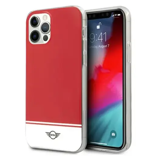 Mini MIHCP12MPCUBIRE iPhone 12|12 Pro 6,1" czerwony|red hard case Stripe Collection