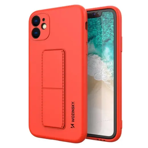 Wozinsky Kickstand Case telefoni ümbris alusega iPhone 11 Pro Max punane