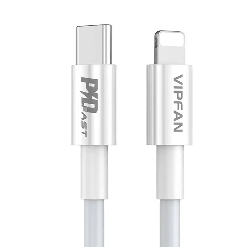 USB-C do Lightning Cable Vipfan P01, 3A, PD, 1m (white)